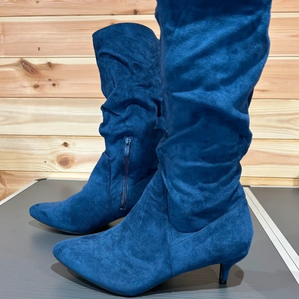 Boots Deep Blue Heeled Boots